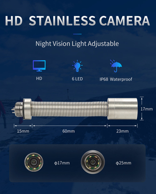 管の検査システム17MMのカメラ ヘッド4.3のインチLCDを垂直にする10M